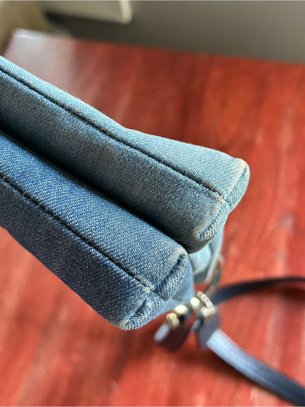 Coach Denim Mia two-Toned Crossbody Bag 91458 - Picture 6 of 13